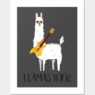 Llamas Rock! Cute Funny Llama Love Posters and Art